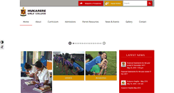 Desktop Screenshot of hukarere.ac.nz